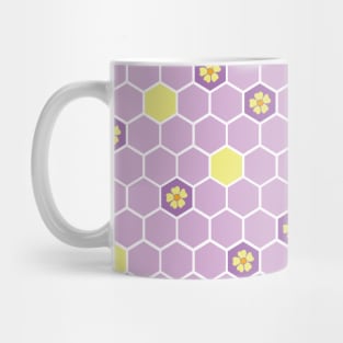 Honey comb Floral Mug